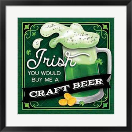 Framed Irish Craft Beer Print