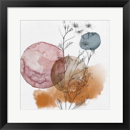 Framed Abstract Flower Composition III Print