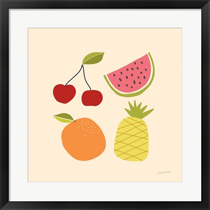 Framed Summer Fruits II Print