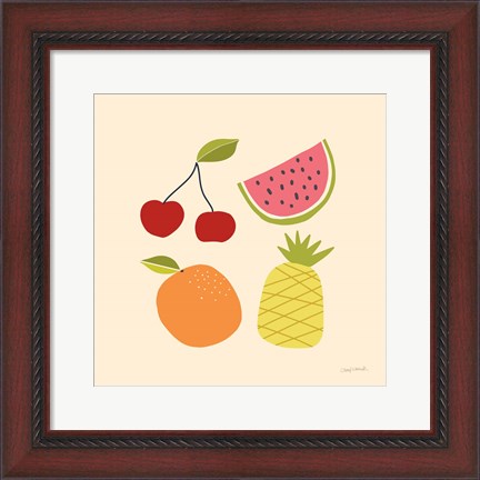 Framed Summer Fruits II Print