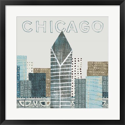 Framed Chicago Landmarks II Print