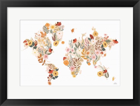 Framed Autumn Meadow World Print