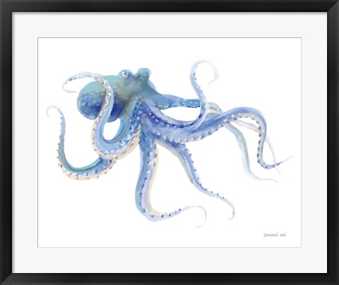 Framed Undersea Octopus Print