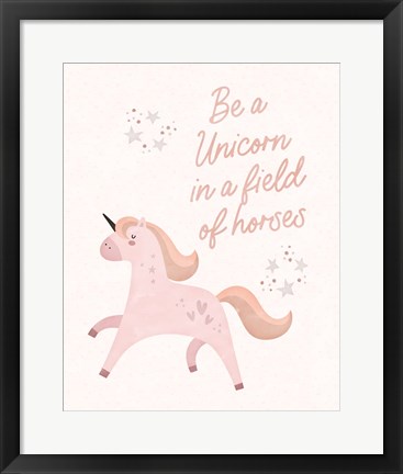 Framed Be a Unicorn Print