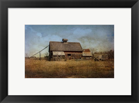 Framed Old Hay Barn Print