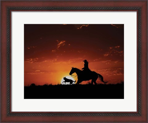 Framed Scarlet Sunset Print