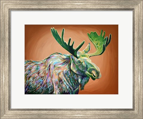 Framed Moose No. 2 Print