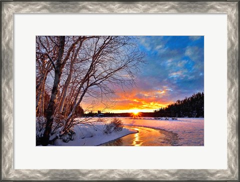 Framed Winter Twilight Print