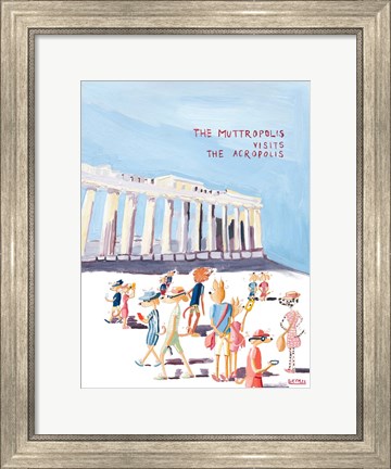 Framed Muttropolis Vists The Acropolis Print