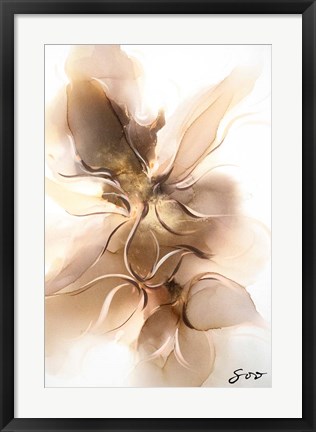 Framed Golden Orchid Print
