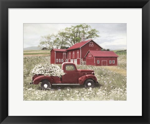Framed Spring at the Barn Print