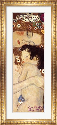 Framed Three Ages of Woman - Mother and Child, c.1905 (detail panel) Print