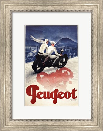 Framed Peugeot Print