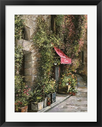 Framed St.Moritz Cafe Print