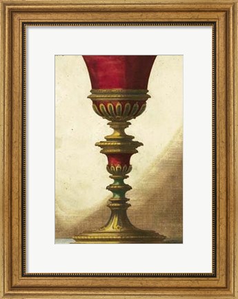 Framed Red Goblet IV Print