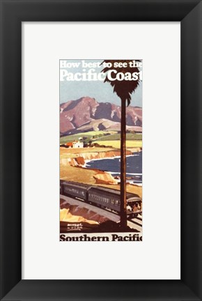 Framed Pacific Coast I Print