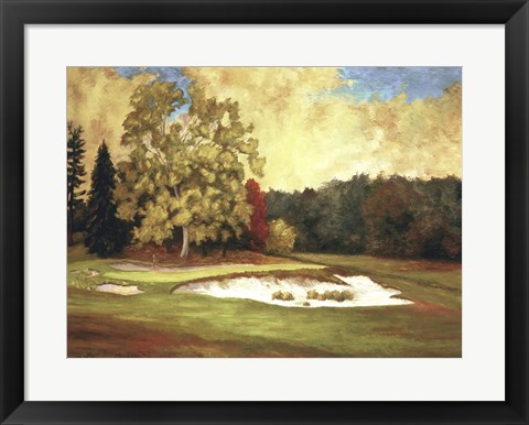 Framed After the Rain at Merion Print