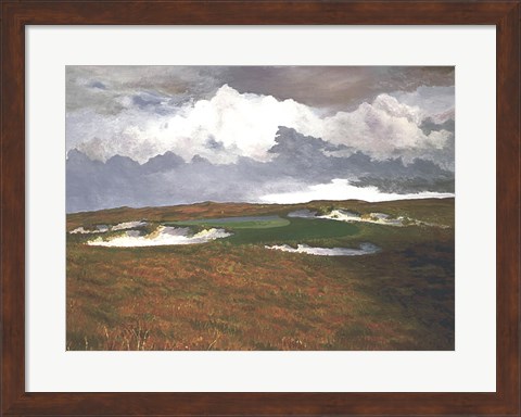 Framed Passing Weather, 17th at Sand Hills Print