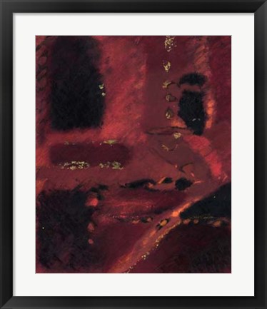 Framed Red Mirage I Print