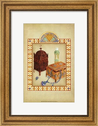 Framed Moroccan Treasures I Print
