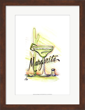 Framed Drink up...Margarita Print