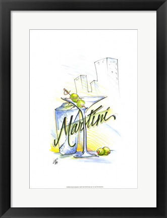 Framed Drink Up...Martini Print