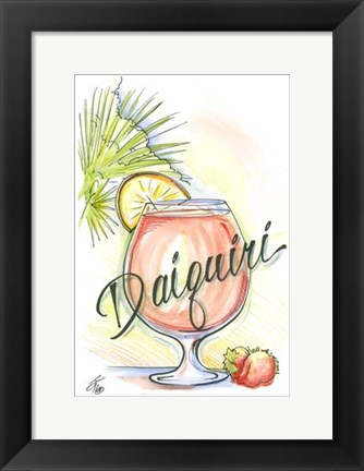 Framed Drink up...Daiquiri Print