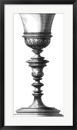 Framed Black &amp; White Goblet I (SC) Print
