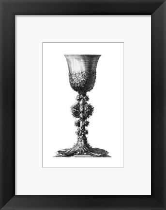 Framed Black &amp; White Goblet II (SC) Print