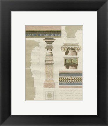 Framed Palais de Fontainbleu I Print