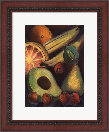 Framed Luscious Tropical Fruit II Print