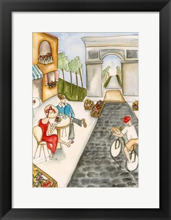 Framed Parisian Holiday II Print