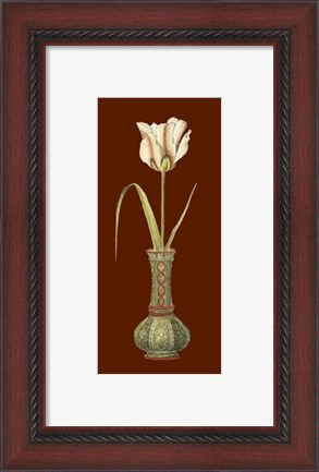 Framed Tulip in Vase IV Print