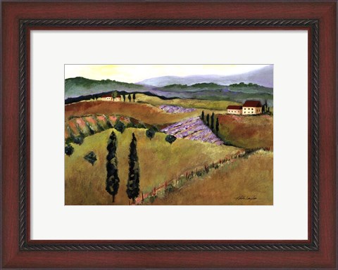 Framed Tuscany Afternoon I Print