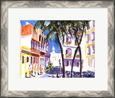 Framed San Juan, Puerto Rico Print