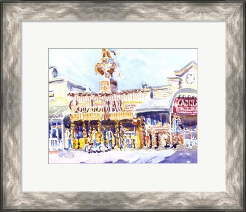 Framed Cowboy Palace, Jackson, WY Print