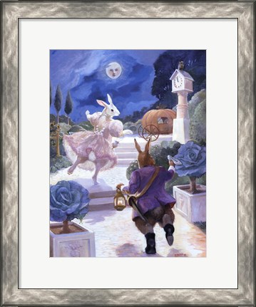 Framed Cinderella Rabbit Print