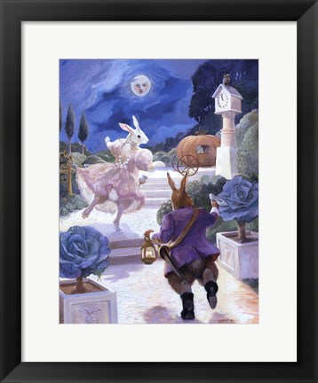 Framed Cinderella Rabbit Print