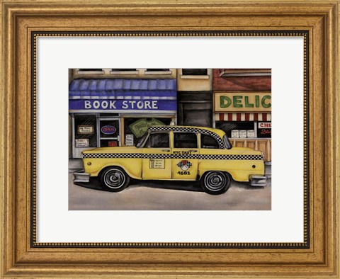 Framed NYC Taxi 46B2 Print