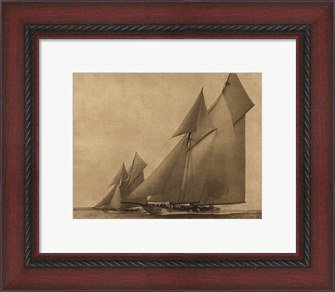 Framed Racing Yachts IV Print