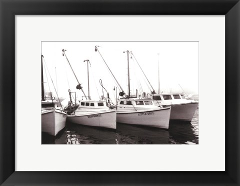 Framed Work Boats Print
