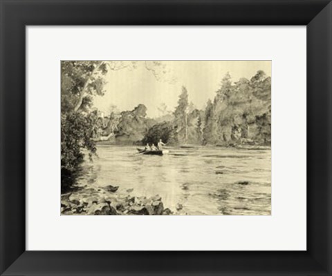 Framed On the River IV Print