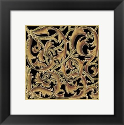 Framed Ornamental Squares IV Print