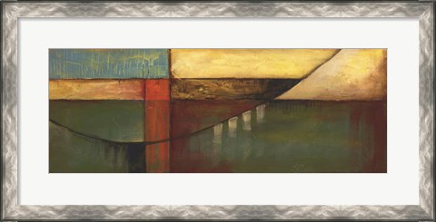 Framed Graphic Suspension Bridge on FAP Print