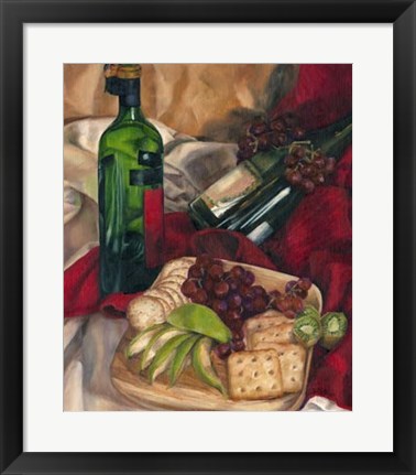 Framed Jennifer&#39;s Wine Indulgence I Print