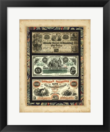 Framed Money, Money, Money III Print
