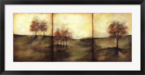 Framed Autumnal Meadow I Print