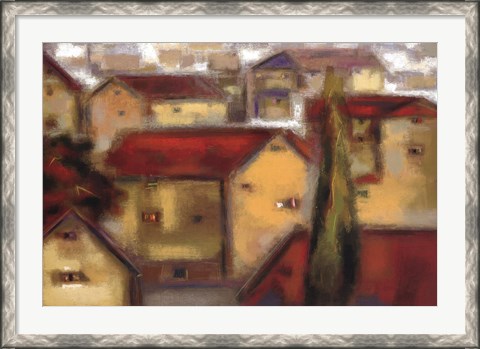 Framed Village View Print