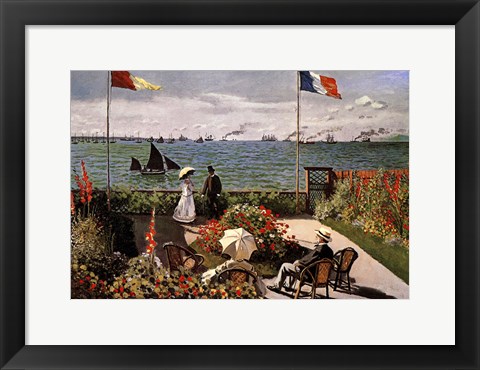 Framed Balcony on the Sea Print