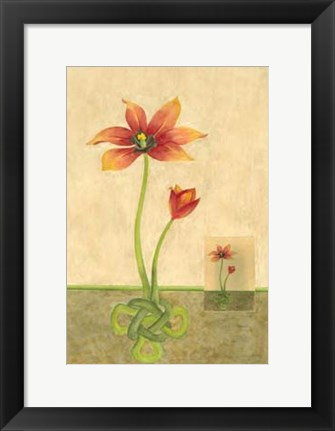 Framed Entwined Tulips Print